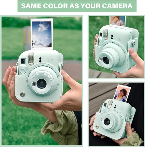 Miniatura 5 de Rieibi Funda para Cámara Compatible con Fuji Instax Mini 12 - Estuche de Transporte MINI 12 para Cámara Instantánea Fujifilm Instax Mini 12 - Funda
