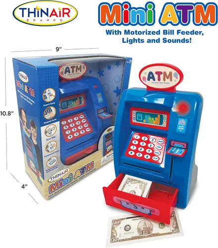 Miniatura 2 de Alcancía de ahorro de cajero automático preescolar, luz y sonido, para niños pequeños
