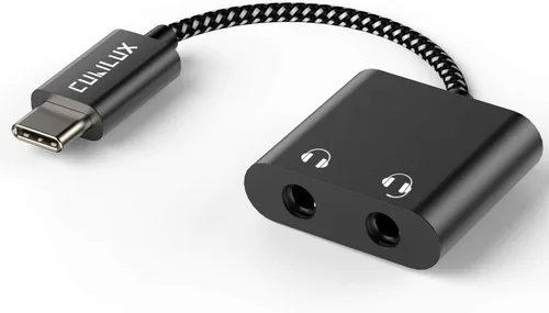 Miniatura 12 de Cubilux Adaptador USB C para auriculares dobles, tipo C a divisor de audio de 3.5mm doble compatible con iPhone 17/16/15, iPad Pro 13/12.9/11 iPad