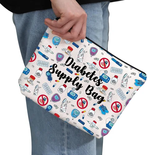Miniatura 2 de G2TUP Kit de supervivencia para diabetes, bolsa de suministro para diabetes, bolsa de maquillaje, regalo para enfermedades crónicas, Suministro