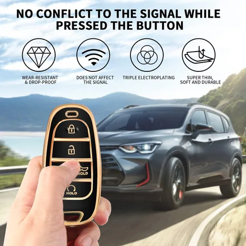 Miniatura 5 de MILD EAST Funda para llavero Hyundai para Hyundai Sonata Santa fe Tucson Smart 5 botones 2024 2023 2022 2021