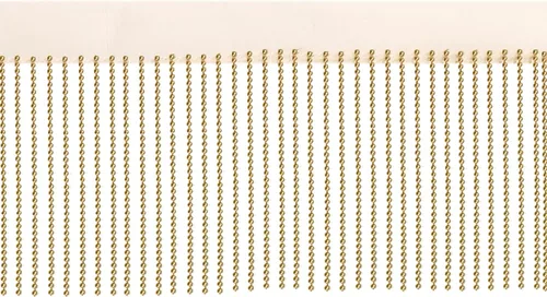Miniatura 5 de 1 yarda de aleación de oro con flecos de costura con cuentas de encaje, cadena de borla para accesorios de ropa y decoración de manualidades (dorado)