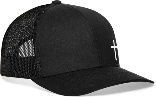 Miniatura 2 de HAKA Cross Hat - Christian Trucker Hat Jesus, Mesh Outdoor Hat for Men & Women, Adjustable Baseball Cap, Snapback Hat
