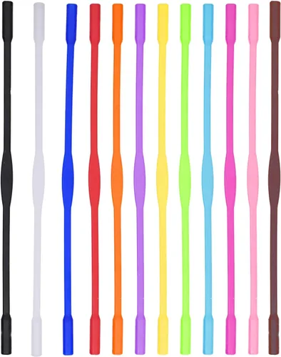 Correa antideslizante para gafas de 12 colores, soporte de correa para gafas deportivas para niños, cadena de gafas, Marrón, rosa, fucsia, negro,