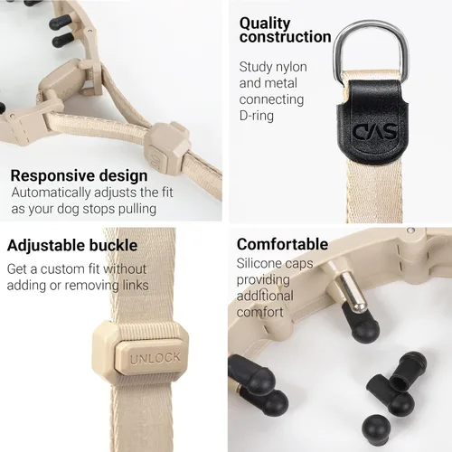 Miniatura 3 de SVD.PET Collar de punta para perro para entrenamiento sin tirones, hebilla de liberación rápida ajustable para perros pequeños