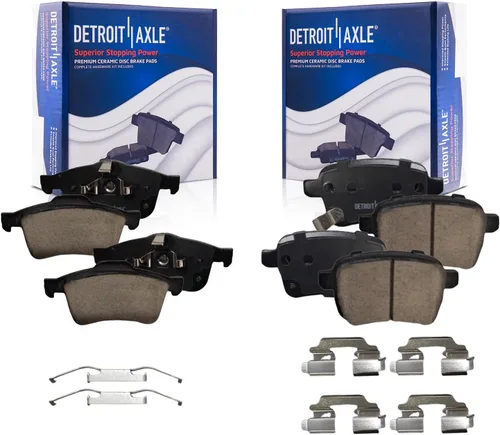 Miniatura 134 de Detroit Axle - Pastillas de Freno Delantero para Mercedes- Benz C230 C250 C300 SLK250, Pastillas de Freno Cerámica w/Reemplazo de Hardware