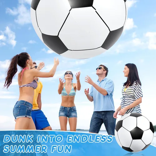 Miniatura 5 de Lewtemi - Gran pelota de fútbol hinchable gigante, pelota de playa grande hinchable para deportes acuáticos, pelota de playa para piscina