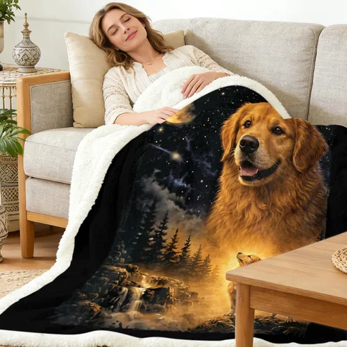 Miniatura 205 de Autumn Teddy Dog Patchwork Sherpa Blanket Fall Cozy Throw Blanket Cute Puppy Quilt Style Warm Soft Blanket for Couch Sofa Bedroom Decor 50x60 Inches