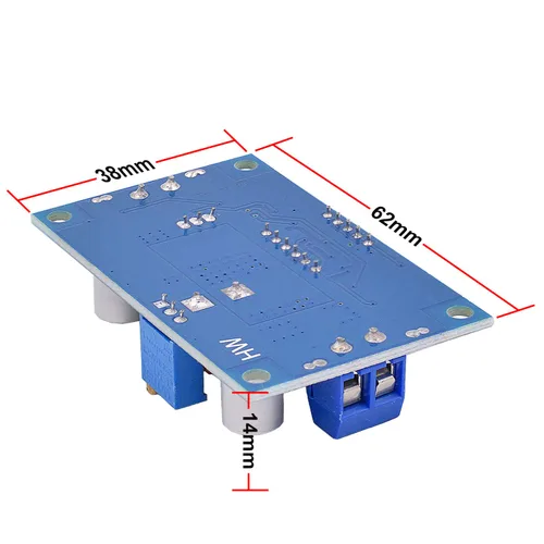 Miniatura 6 de [Paquete de 2] Convertidor DC-DC 5A Buck 4-38V a 1.25-36V Regulador de voltaje reductor Módulo de alta potencia con pantalla LED
