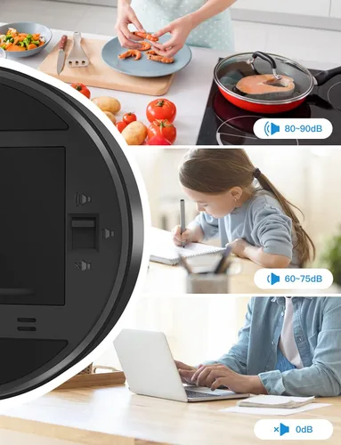 Miniatura 4 de LIORQUE Temporizador digital de cocina, temporizador de cuenta regresiva magnética con pantalla LED grande, 2 niveles de brillo, 3 niveles