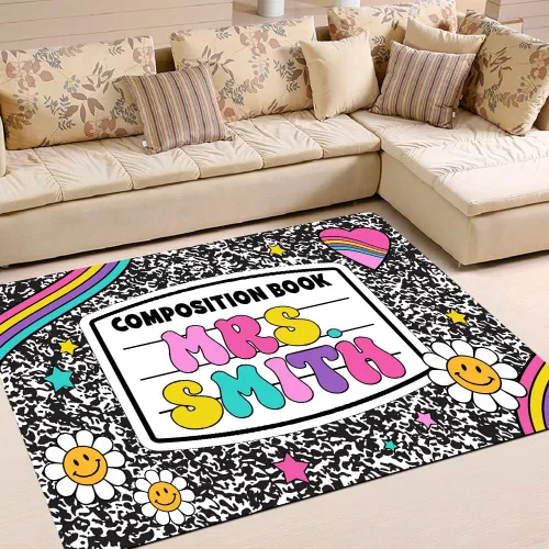 Miniatura 20 de Alfombras de composición personalizada para el aula para niños, alfombras para dormitorio, niñas, niños, alfombra pastel para aula, alfombra