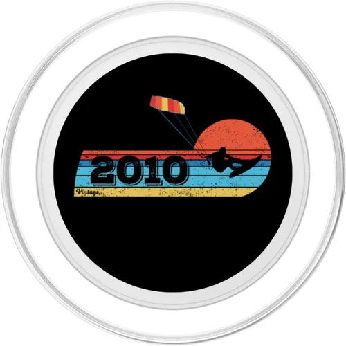 Miniatura 2 de Kitesurfer Kitesurfing Birthday Vintage 2010 born Kitesurf PopSockets MagSafe PopGrip for iPhone