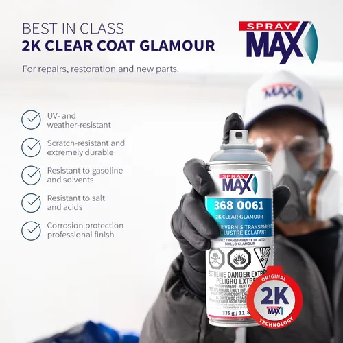 Miniatura 2 de USC Spraymax 2K Aerosol Transparente Glamour De Alto Brillo