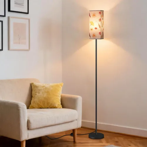 Miniatura 29 de Juego de 2 lámparas de pie para sala de estar, modernas lámparas de pie altas con interruptores de pie, bombilla no incluida, 64.6'', para sala
