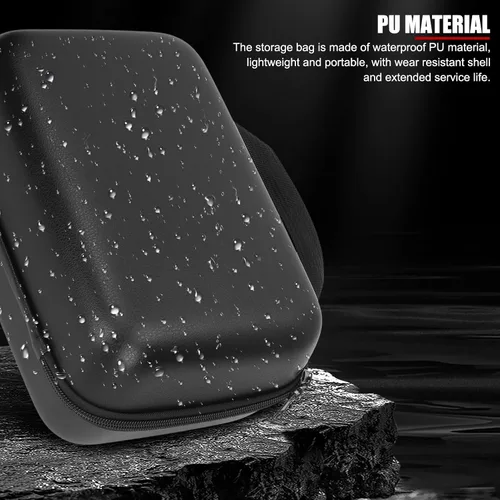 Miniatura 4 de Funda de transporte de herramientas rígida de EVA de 10 x 8 x 4 pulgadas, con capa exterior de piel sintética impermeable, bolsa de almacenamiento