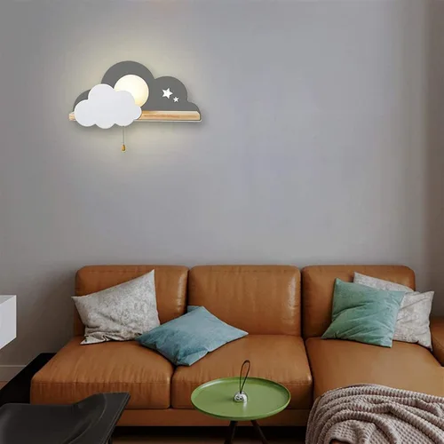 Miniatura 5 de Luces en forma de nube, para dormitorio, niños, lámparas de nube blanca, luces de noche para niños, decoración de interiores, lámparas de luz