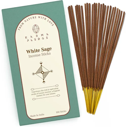 Miniatura 41 de Bakhoor - Varitas de incienso orgánicas sumergidas a mano, 100 varillas con hierbas naturales e ingredientes aromáticos, tiempo de combustión de 45