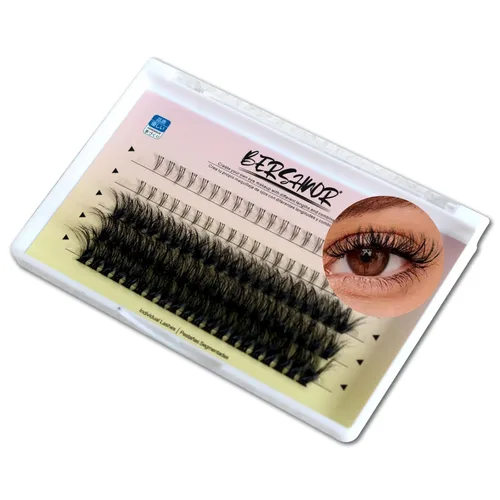 Miniatura 22 de Pestañas postizas 3D con volumen de ojo de gato, pestañas de banda transparente, aspecto natural, imitación de visón, tira invisible, pestañas