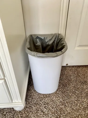 Miniatura 5 de ALVABABY Paquete de 2 cubos de pañales reutilizables para pañales de tela, bolsa de basura, lavandería, se adapta a cubos de basura de 13.3 galones