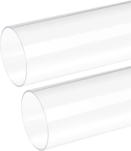 Miniatura 13 de DMiotech 2pcs 0.394 in x 0.551 in 12" tubo de acrílico transparente rígido tubo de plástico para acuario tubería de agua, sistema de refrigeración