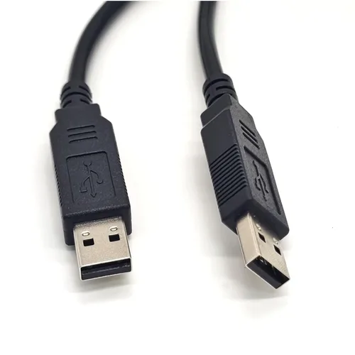 Miniatura 2 de USB 2.0 macho a USB 2.0 macho con chipset FT232R cable de módem nulo para PC a PC de transferencia de datos de comunicación 8.2 ft