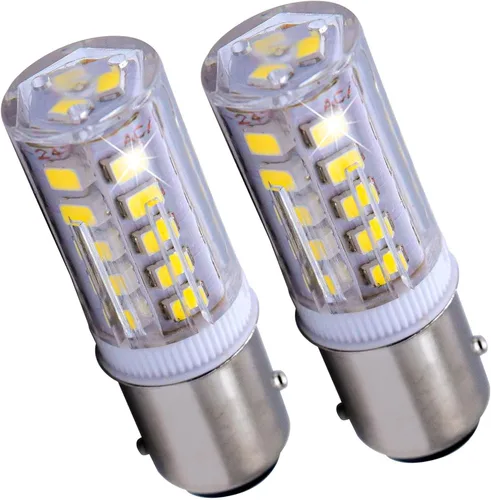 HQRP Paquete de 2 bombillas LED BAY15d de repuesto para bombilla Ancor Marine 529340 529341 521158 521162 521166 529344 base de índice de contacto