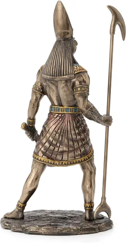 Miniatura 3 de WU Dios egipcio Horus sosteniendo estatua de cetro