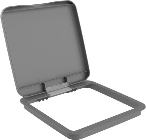 Miniatura 24 de Tapa para cubo de basura de 35 cuartos de galón, de la marca Rev-A-Shelf plateado