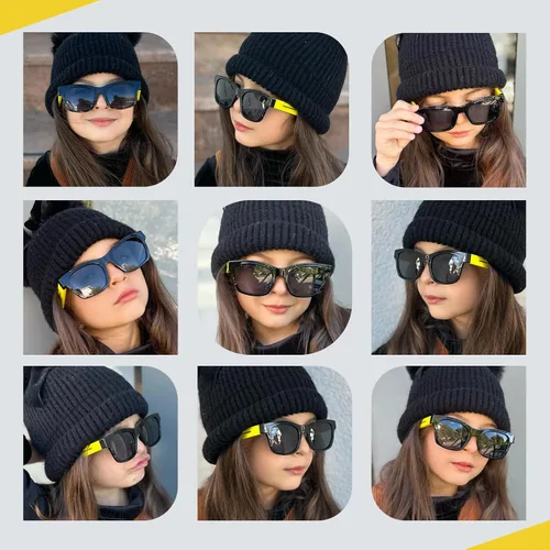 Miniatura 6 de DUCO Gafas de sol polarizadas para niños, lindas gafas de sol irrompibles para niños, protección UV400 para niños de 6 a 10 años, K019