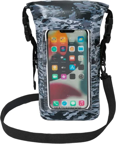 geckobrands Bolsa impermeable para teléfono, geckoflage ártico, bolsa para teléfono al aire libre y bolsa seca, teléfonos Samsung Galaxy, teléfonos