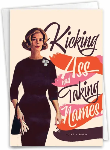 Miniatura 14 de NobleWorks - 1 Tarjeta divertida para todas las ocasiones para mujer - Tarjeta de notas de humor en blanco con sobre - All Hail the Queen C6677OCB