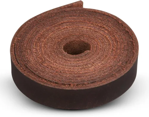 Correa de cuero genuino de búfalo para manualidades, rollo de cuero duradero de grano completo hecho a mano, accesorios de artesanía en cuero para