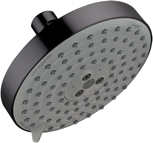 hansgrohe Raindance S 27495341 - Cabezal de ducha moderno de 5 pulgadas, 3 pulverizadores, remolino, RainAir con Airpower con limpieza rápida en