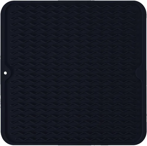 Miniatura 38 de Tapete de silicona para secar platos, antideslizante, fácil de limpiar, tapete escurridor de platos grande resistente al calor para encimera