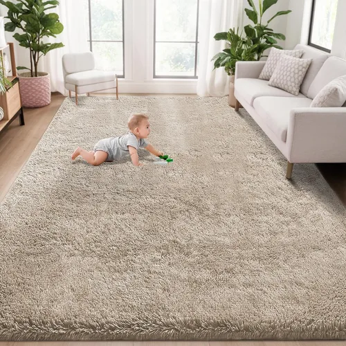 Miniatura 31 de Alfombra de pasillo 2x6 para dormitorio: Alfombras suaves de pelo largo lavables, pequeña alfombra de interior de felpa difusa para pasillo, junto a