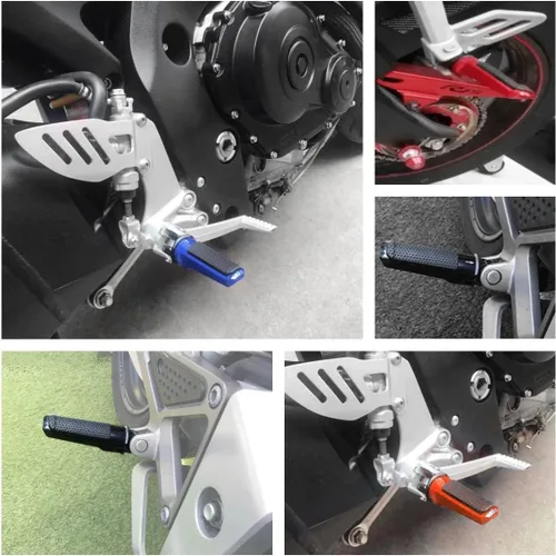 Miniatura 6 de Reposapiés delantero para motocicleta Yamaha YZF-R6 1998-2002, YZF-R1 1998-1999, MT-01 2005-2014, MT-03 2006-2014, TDM 850/900 200122222222,VMAX