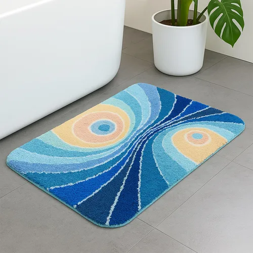 Miniatura 3 de Milky Way - Tapete de baño suave, absorbente de agua, antideslizante, lavable a máquina