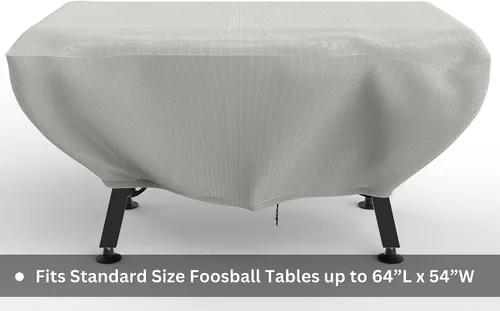 Miniatura 5 de KETTLER Funda universal para mesa de futbolín para interiores y exteriores, 500 denier y 300 GSM para alta durabilidad, resistencia a los rayos UV
