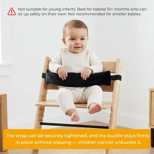 Miniatura 4 de Correas para silla alta, correa de seguridad universal para bebé, arnés para silla alta para bebés y niños pequeños (rosa)
