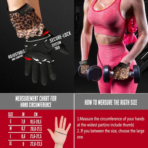 Miniatura 3 de Guantes de entrenamiento ventilados para mujeres y hombres con dedo completo. Guantes de levantamiento de pesas con ventilación completa de la palma