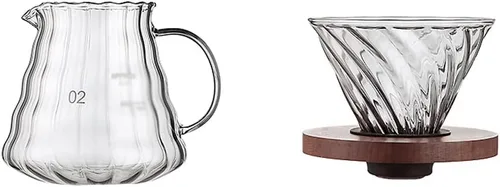 JITEM Cafetera - Cafetera de boquilla larga, máquina de goteo manual para el hogar, cafetera fría elaborada a mano con filtro, cafetera de mesa para