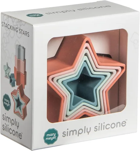 Miniatura 6 de Mary Meyer Vasos apilables de silicona para bebés y niños pequeños, regalos preescolares de 9 pulgadas, estrellas