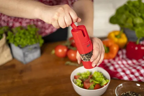 Miniatura 3 de Kuhn Rikon – Molinillo Ratchet de alto rendimiento, Rojo