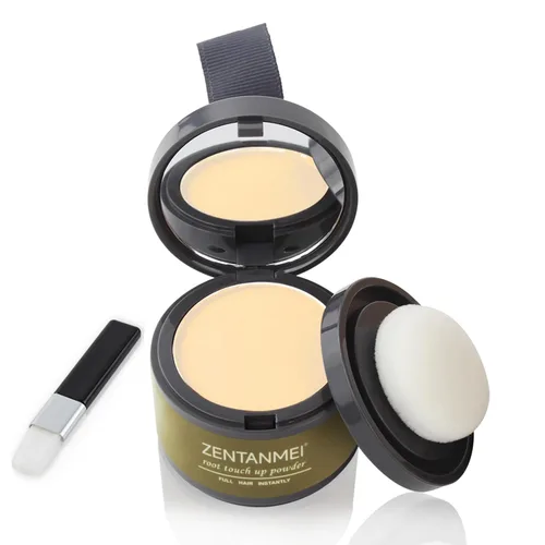 Miniatura 19 de Polvo de retoque de raíz para mujeres y hombres, cobertura de cabello gris, polvo de sombra de línea capilar resistente al sudor y al viento