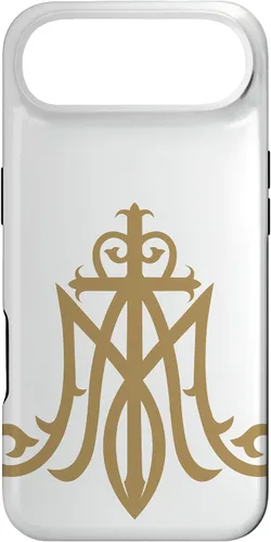 Miniatura 26 de Funda católica con monograma para iPhone 15 Virgin Mary Insignia Ave Maria