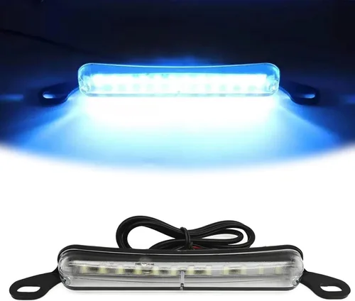 Luces LED universales para matrícula, azul (6000 K), extremadamente brillantes, para automóvil, remolque, UTV, ATV, camión, RV, barco