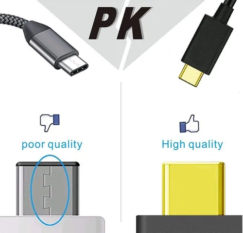 Miniatura 5 de QiCheng&LYS Cable de extensión USB C tipo C macho a hembra Thunderbolt 3 Cable de extensión USB 3.1 (10 Gbps) de carga/sincronización/video/audio 4K