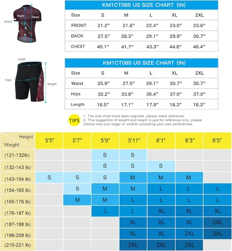 Miniatura 6 de Santic Maillot de ciclismo de manga corta para hombre ropa de bicicleta de carretera con relleno