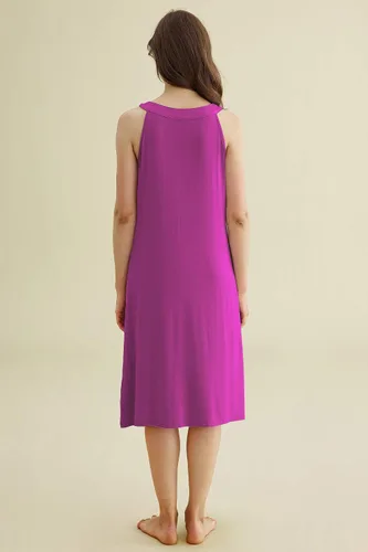 Miniatura 3 de Latuza Camisón sin mangas de viscosa con bolsillos para mujer