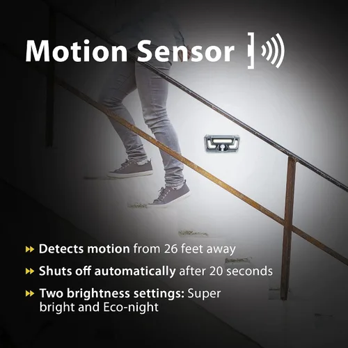 Miniatura 2 de Bell Howell - Lámpara solar de pared biónico para exteriores con sensor de movimiento (luz blanca, 6500 K)